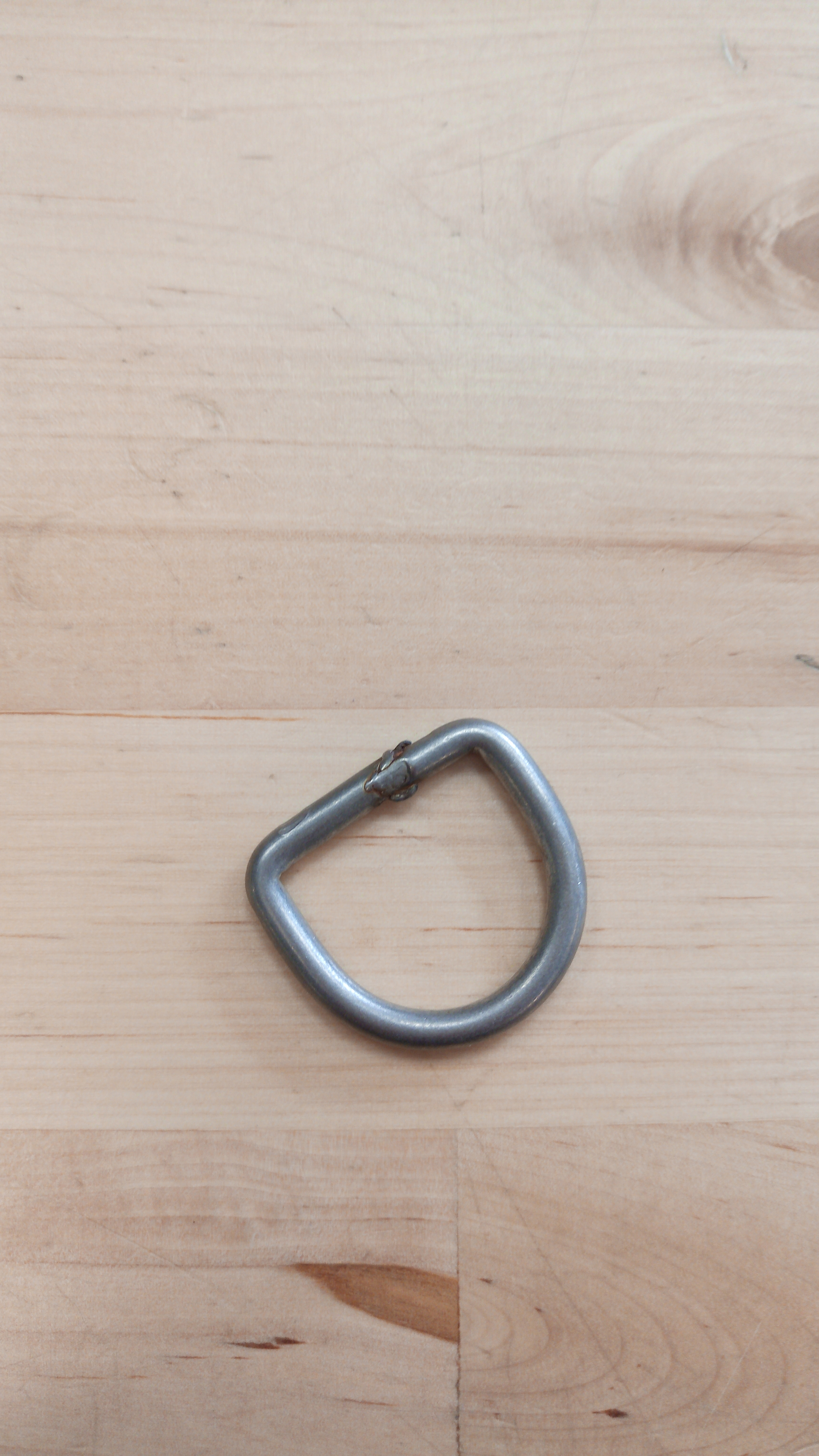 RVS (mat) D-ring removable W 30mm x H 25mm