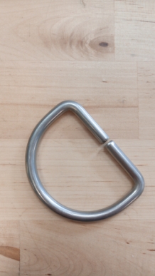 RVS D-ring removable (open) W 60mm x H 45mm