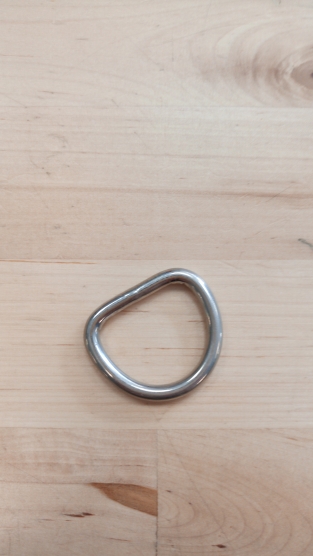 RVS D-ring removable W 30mm x H 25mm
