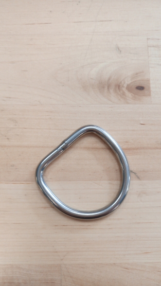 RVS D-ring removable W 45mm x H 45mm