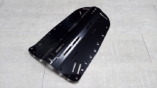 Backplate - RVS zwart